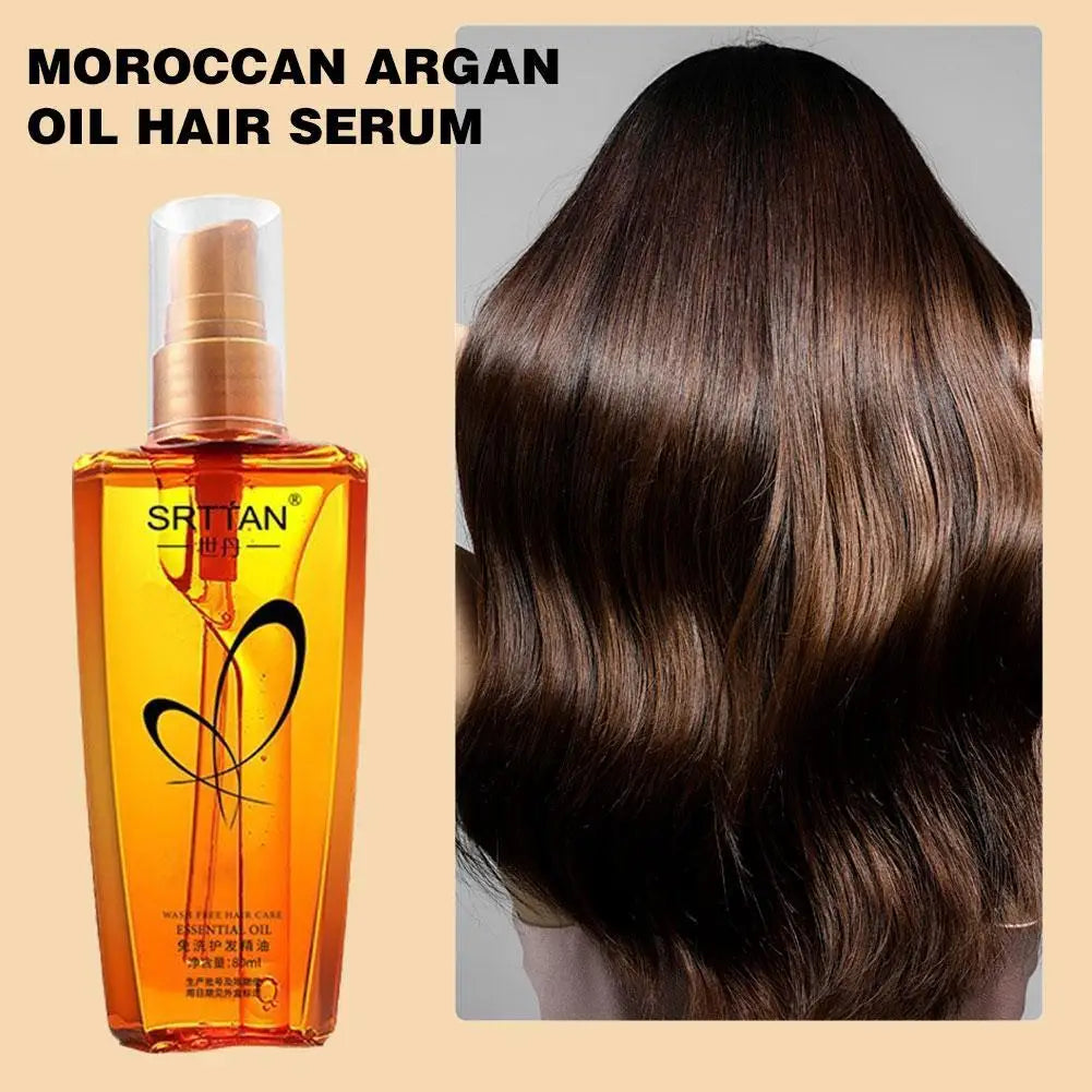 Sérum Capillaire à l'Huile d'Argan Marocaine-Brillance & Réparation